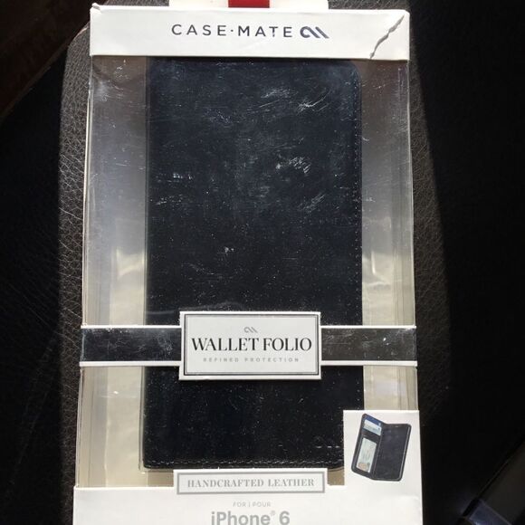 Case Mate iPhone 6 Leather Wallet Folio Case (J) - Picture 1 of 8